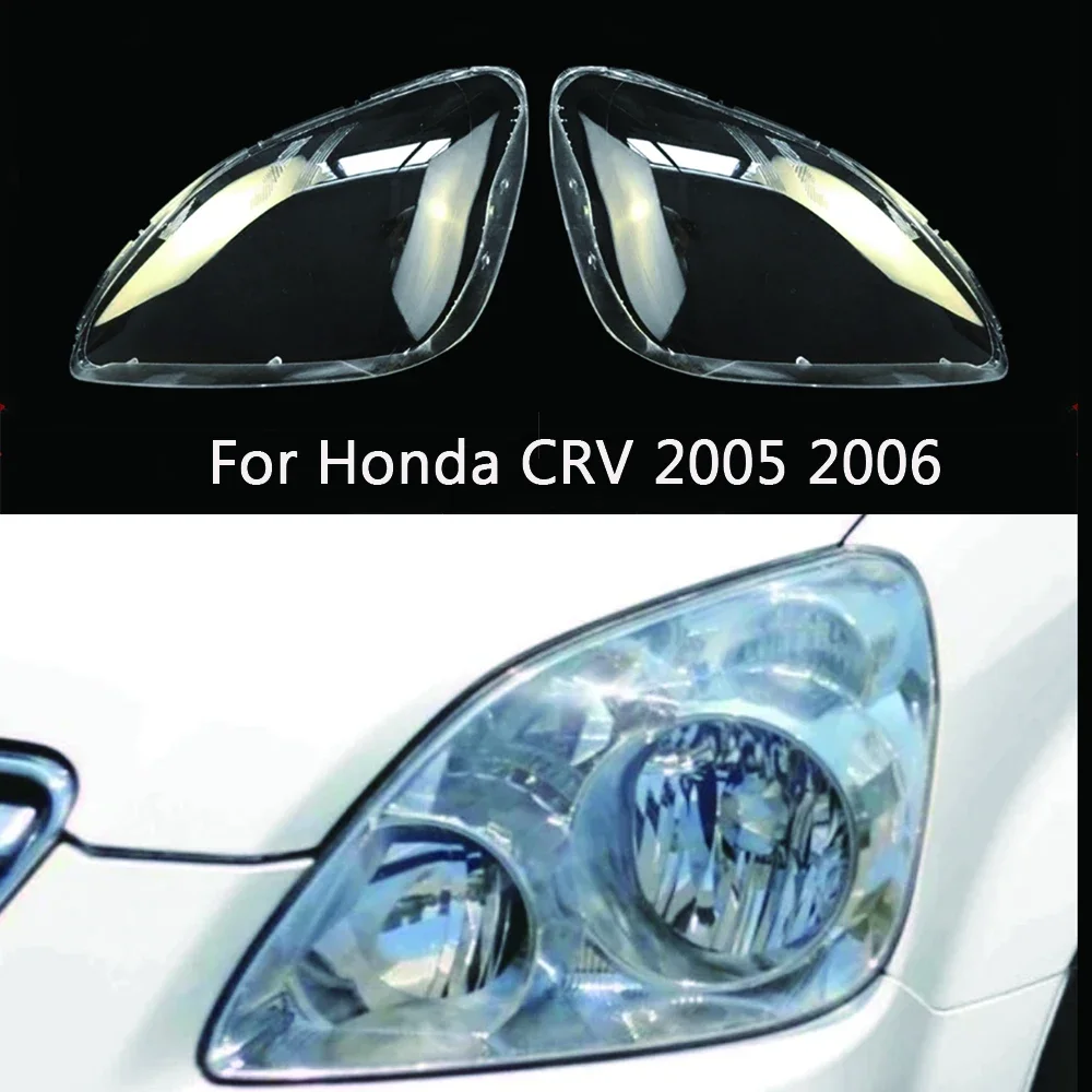 

Накладка на переднюю фару для Honda CRV 2005 2006, налобный фонарь, абажур, стекло на объектив, замена оригинального абажура из оргстекла
