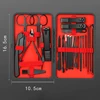 7/12/18/20/24PCS Set Professional Manicure Set Kits Stainless Steel Fingernail Toenail Clippers Set with Leather Portable Case 2