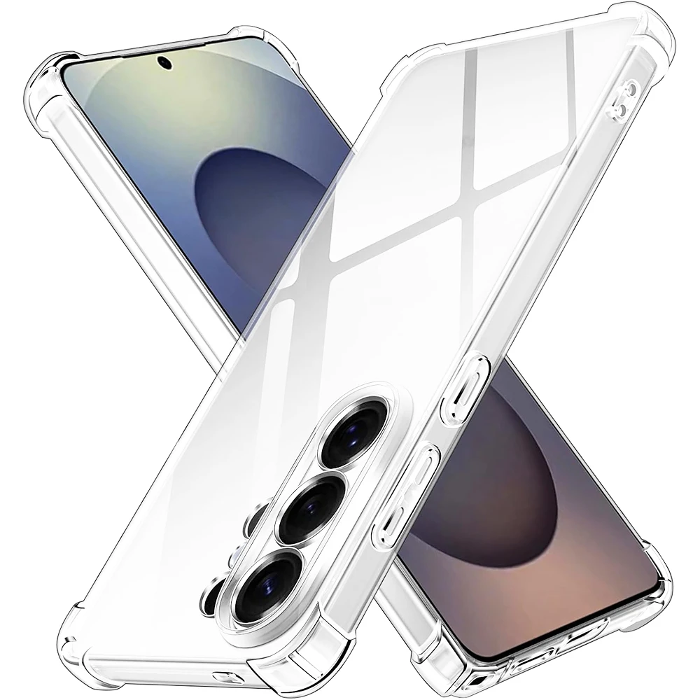 Shockproof Silicone Case - Clear Airbag Soft Shell Cover