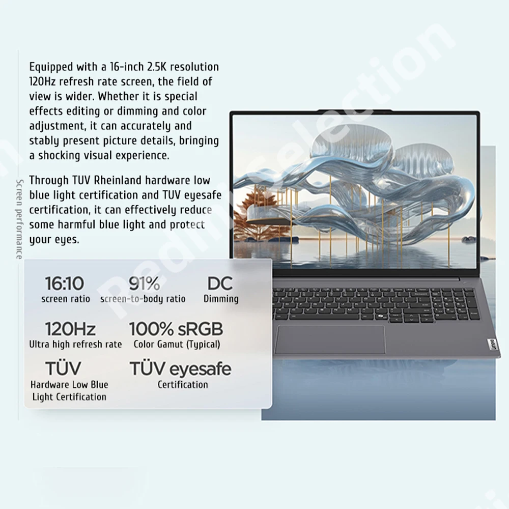 Lenovo Laptop ThinkBook 16+ 2024 Intel Ultra 5 125H/7 155H CPU RTX 4050/RTX 4060 16G/32GB 512GB/1T SSD 16-inch 2.5K 120Hz PC 4