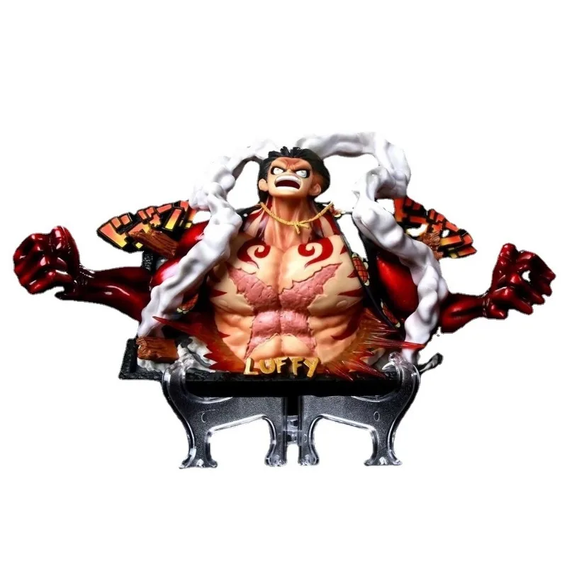 

Мультипликационный персонаж цельный Обезьяна D Luffy GK Gear 4 стереоскопическая фоторамка бюст экшн-фигурка Коллекционная модель кукла игрушка 27 см