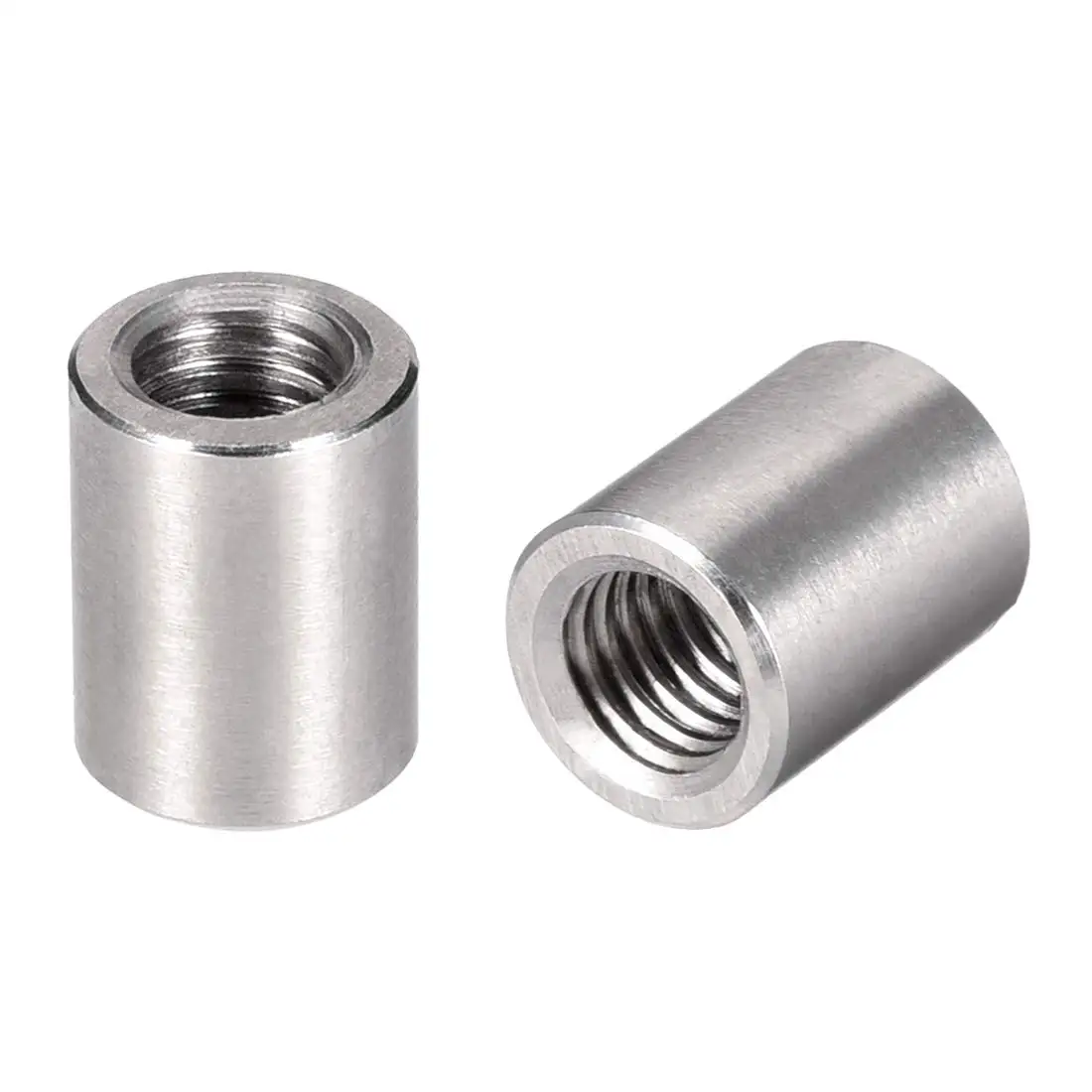 

M6 Round Connector Nuts, 304 Stainless Steel Coupling Nut 25mm/0.98inch Length,Pack of 5