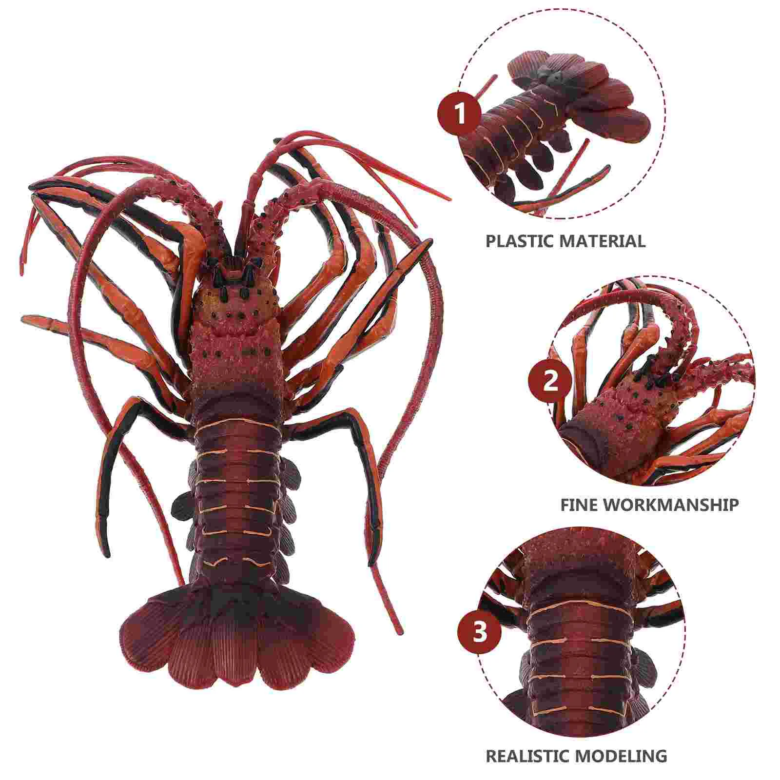 

Lobster Model Animal Ornament Creature Marine Toy Artificial Simulation Plaything Plastic Simulated Child