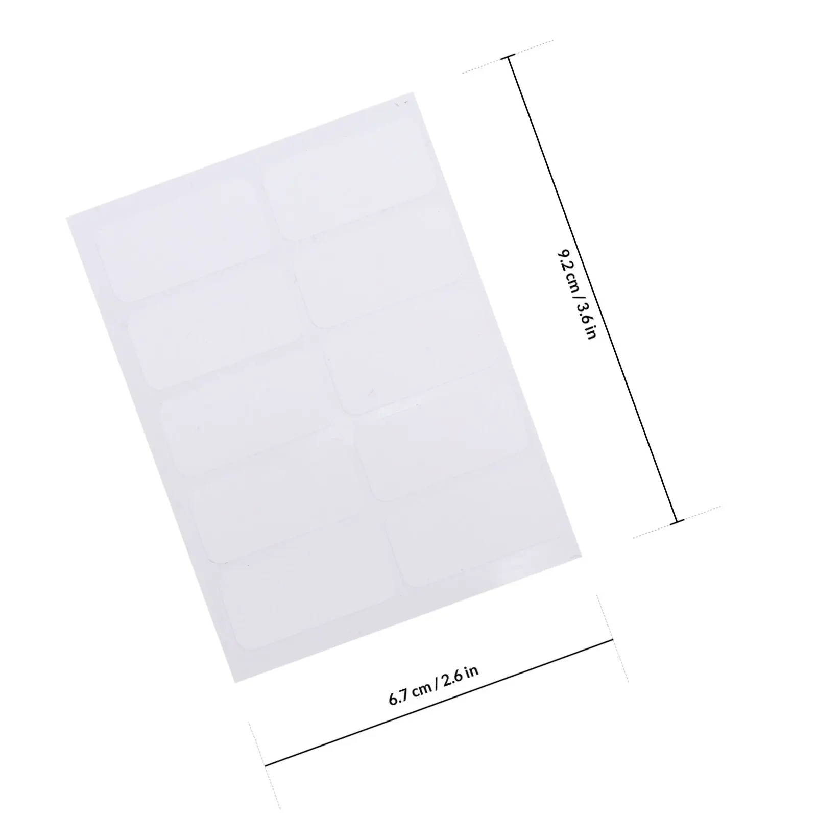 10 세트 자체 접착 이름 라벨 스티커 가정용 사무실 호텔 냉장고 벽용 소형 휴대용 청소 가능 장식 스티커