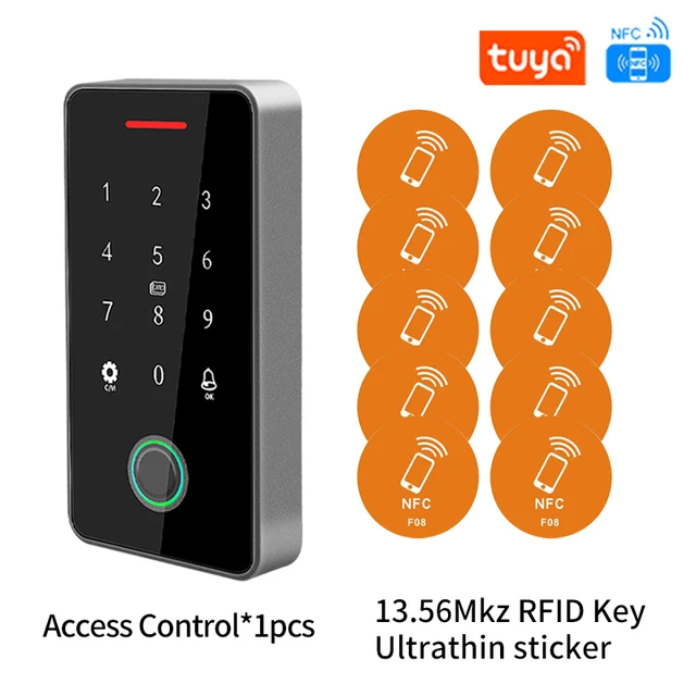 IP67 Waterproof Outdoor Access Control Keypad | Fingerprint, Bluetooth & NFC | Power Supply & Door Control Kit 5