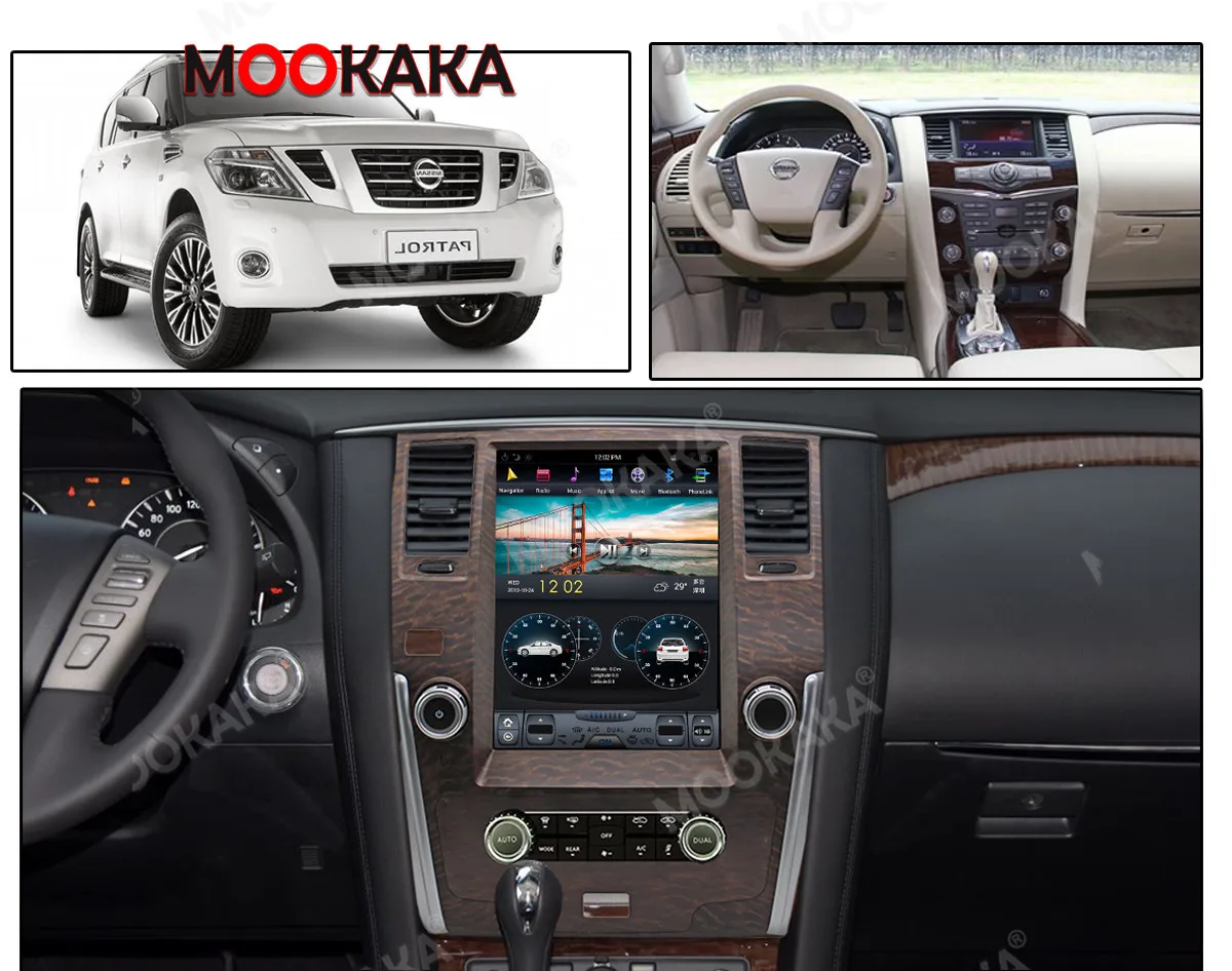 

For NISSAN PATROL 2010-2018 Tesla Screen Android 9.0 Car Radio Stereo Receiver Autoradio Multimedia Player GPS Navi Head Unit