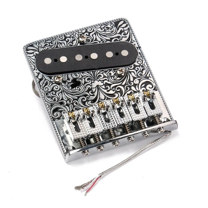 

11UE Professional 6 String Saddle Bridge Board Neck Pickup Set for Telecaster Electric Guitars Replacement Parts