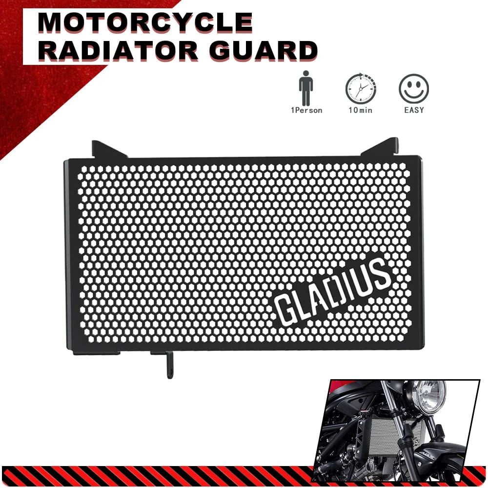 

For SUZUKI SFV650 Gladius 2009-2016 Motorcycle Radiator Grille Guard Cover Protector Water Tank Protection SFV 650 GLADIUS 2010