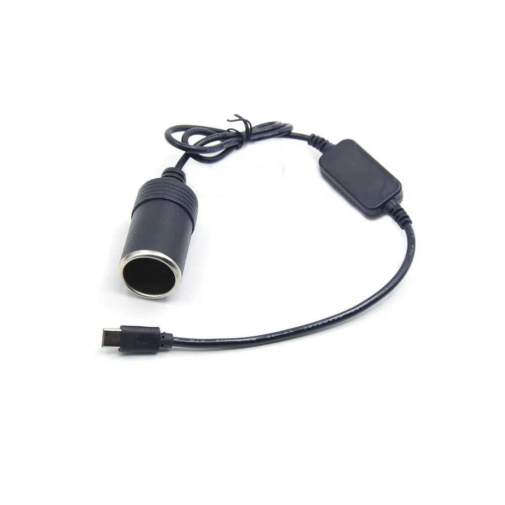 USB C Type C to 12V Car Cigarette-Lighter Socket Female Converter