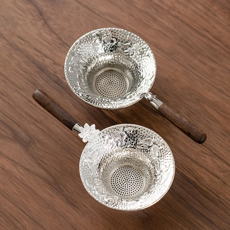 Metal Mesh Tea Strainer Stainless Steel Filter Sieve Teaware Lace Tea Drain Useful Infusers Kitchen Accessories