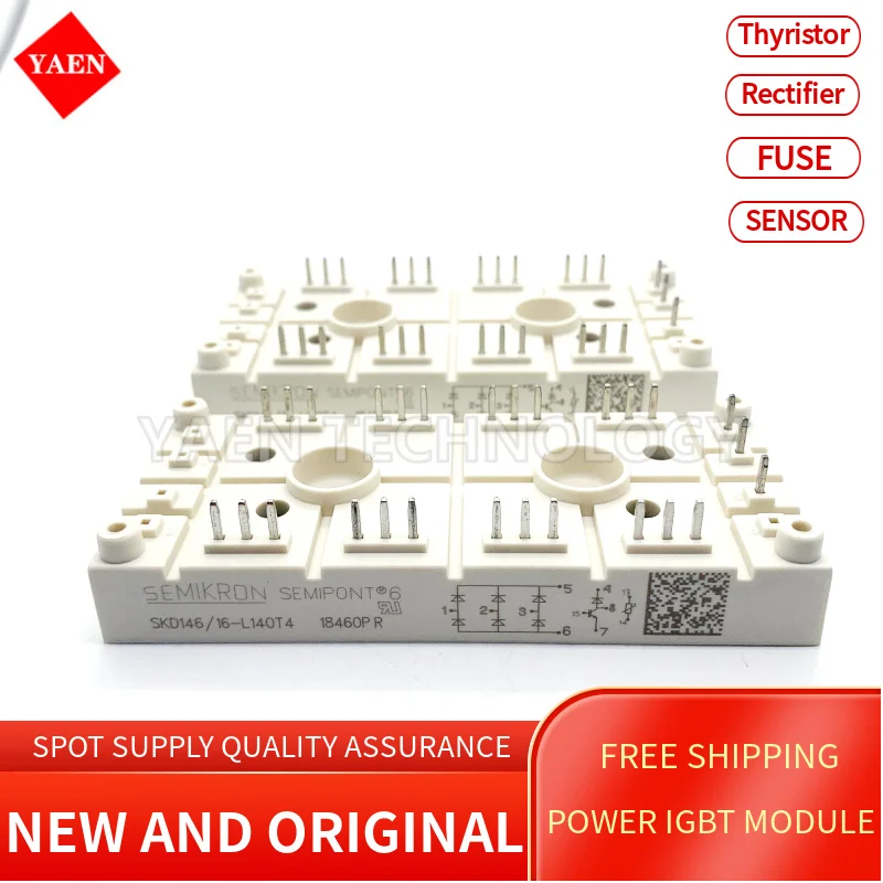 

SKD146-16-L140T4 SKD116-16-L75 SKD146-16-L140T4 NEW AND ORIGINAL POWER IGBT MODULE SPOT SUPPLY QUALITY ASSURANCE