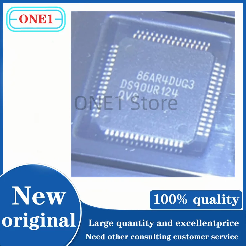 

1 шт./партия, новинка, оригинальный DS90UR124QVS DS90UR124QVSX DS90UR124QVSX/NOPB, десертные зеркальные фотокамеры (10x10), LVDS ICs ROHS