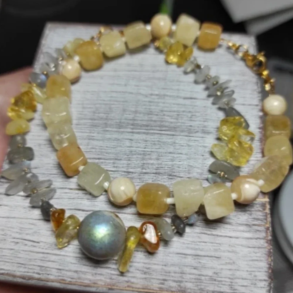 Labradorite Beads 40CM Natural Flash Irregular Freeform Chip Gravel Beads Jewelry Making DIY Necklace Bracelet 3x5-4x6mm