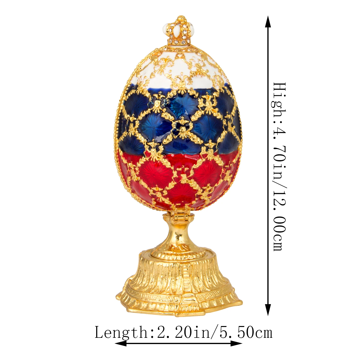 QIFU New Arrive Russia Football Style Faberge Egg for Home Deocr