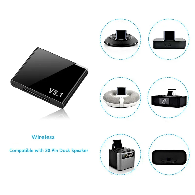 アクロス AIR SOUND スピーカーに30ピンBluetooth受信機セット アクロス AIR SOUND Wireless System本体とLEDランプスピーカー