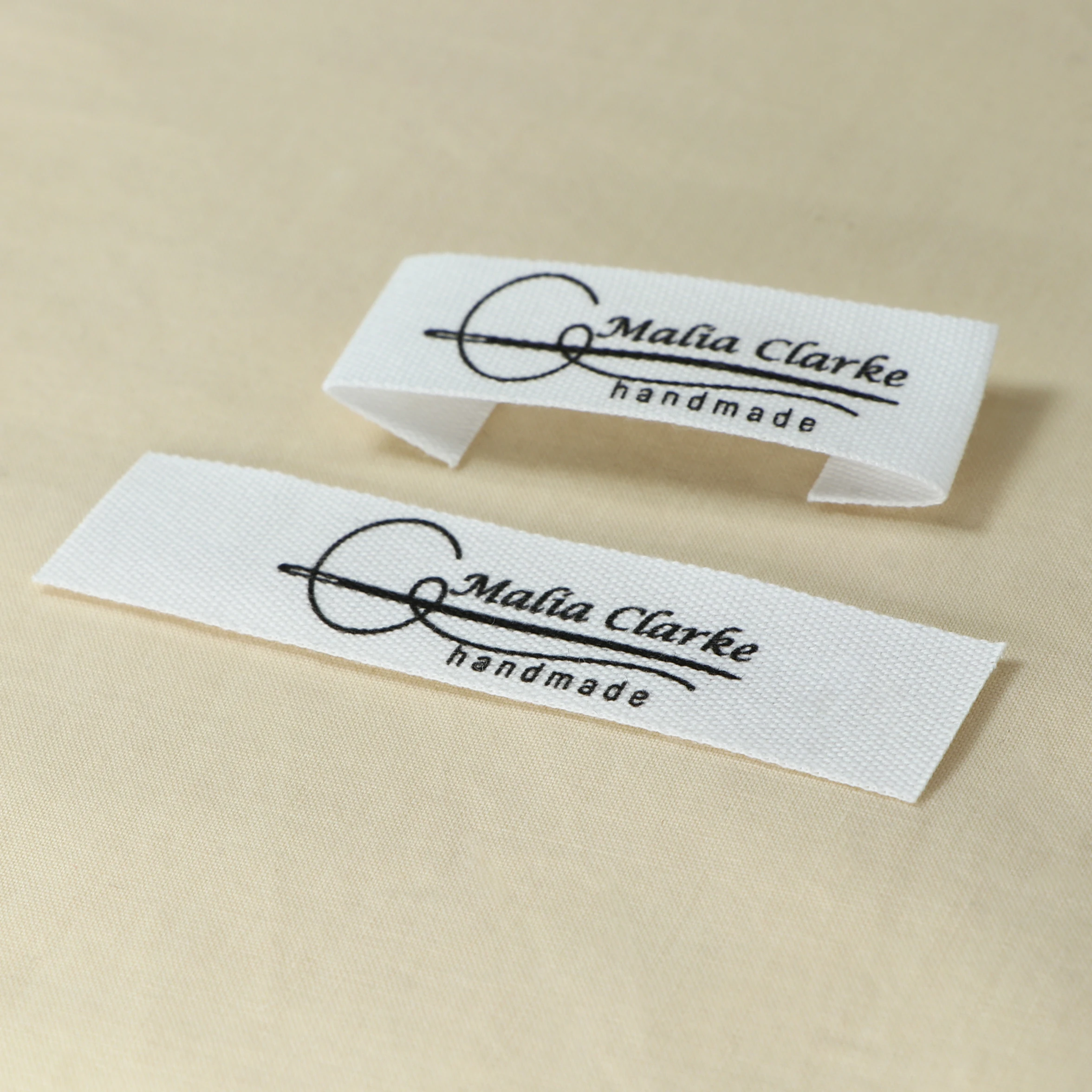 Custom Clothing Labels - Personalized Brand , Organic Cotton Ribbon Labels  , Logo or Text, Sewing Labels (FR262) - AliExpress