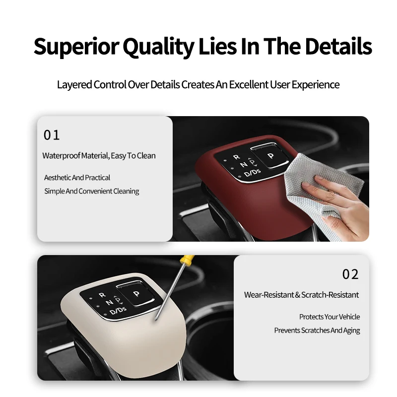 닛산 X-트레일 오리지널 가죽 센터 기어 변속 노브 커버 레버 시프터 부츠 스크래치 방지 자동차 인테리어 튜닝 액세서리