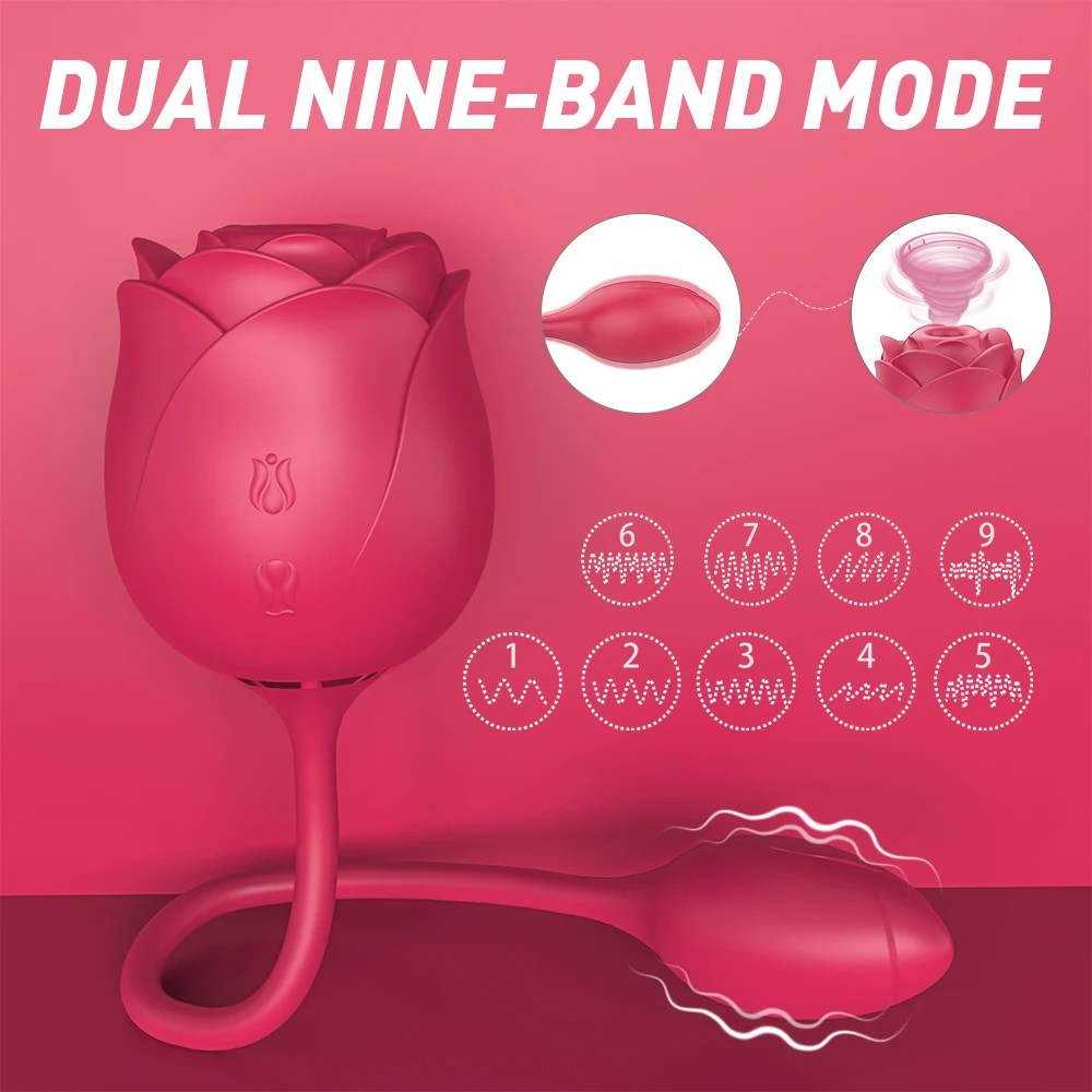 Vibratore a rosa per stimolazione del clitoride e capezzoli_voghion.com