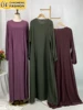 Ramadan Kebaya Simple Mommy Breastfeeding Abaya Women Muslim Dress Kaftan Dubai Islam Clothing Caftan Marocain Femme Modest Robe