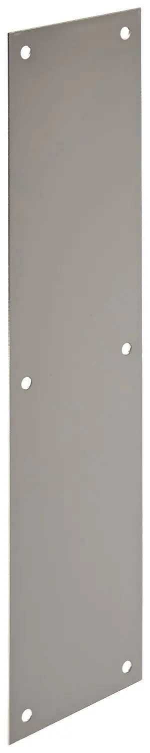 IMPEU Hardware Decorative Door Push Plate, Stainless Steel Finish, 10cm Width, 30cm Length, Includes Mounting Hardware