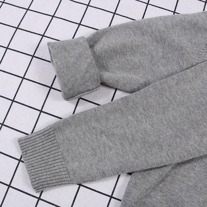Autumn Winter Baby Boys Girls Sweater Solid Color Thicken Children Knitted Pullover Jumper Top Toddler Sweaters