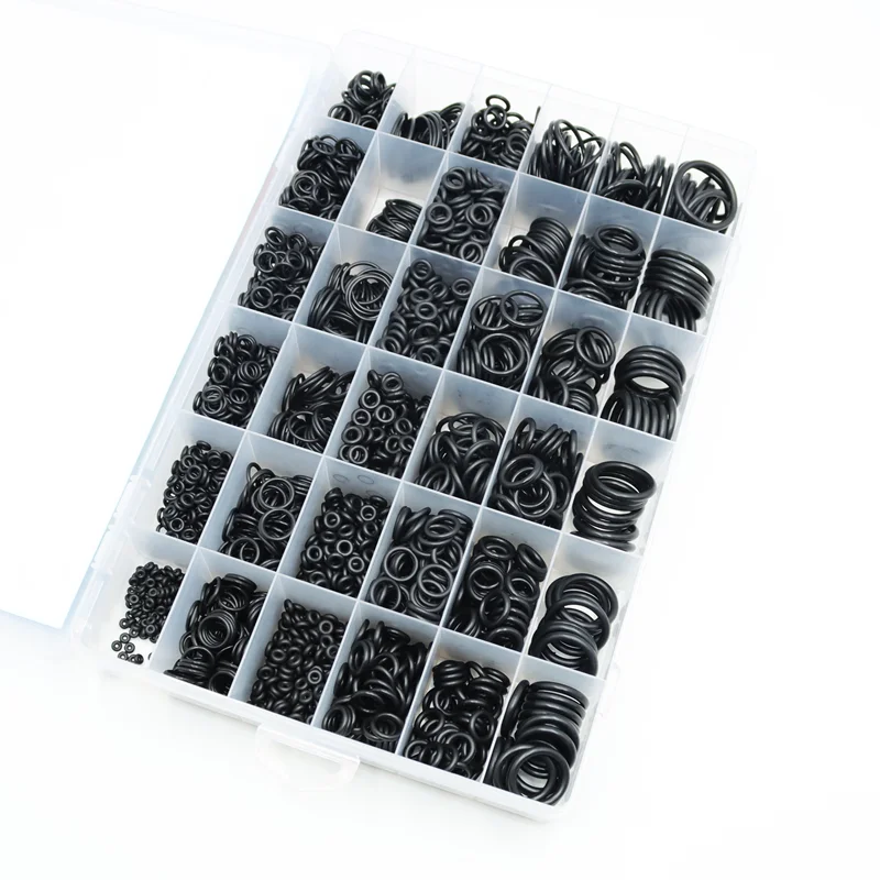 CS1.0-4.0mm Rubber O Ring Sealing Washer NBR O-ring Plumbing Gasket Car Air Condition Oil Resistant Oring Kit