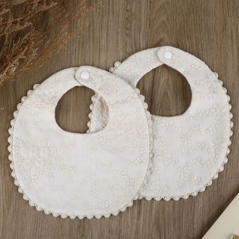 Cotton Gause Baby Bibs Solid Color Absorbent Baby Tassel Bib Newborn Burp Cloths Bandana Scarf for Kids Baby Girls Feeding Item 5