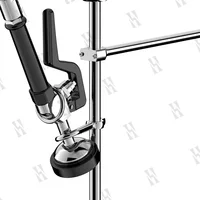 ก๊อกน้ําห้องครัวอุณหภูมิเดี่ยวระดับมืออาชีพพร้อมเครื่องพ่นสารเคมีล้างหน้าหน่วยอ่างล้างจานเชิงพาณิชย์แบบติดตั้งบนดาดฟ้าสําหรับร้านอาหารและบ้าน 4