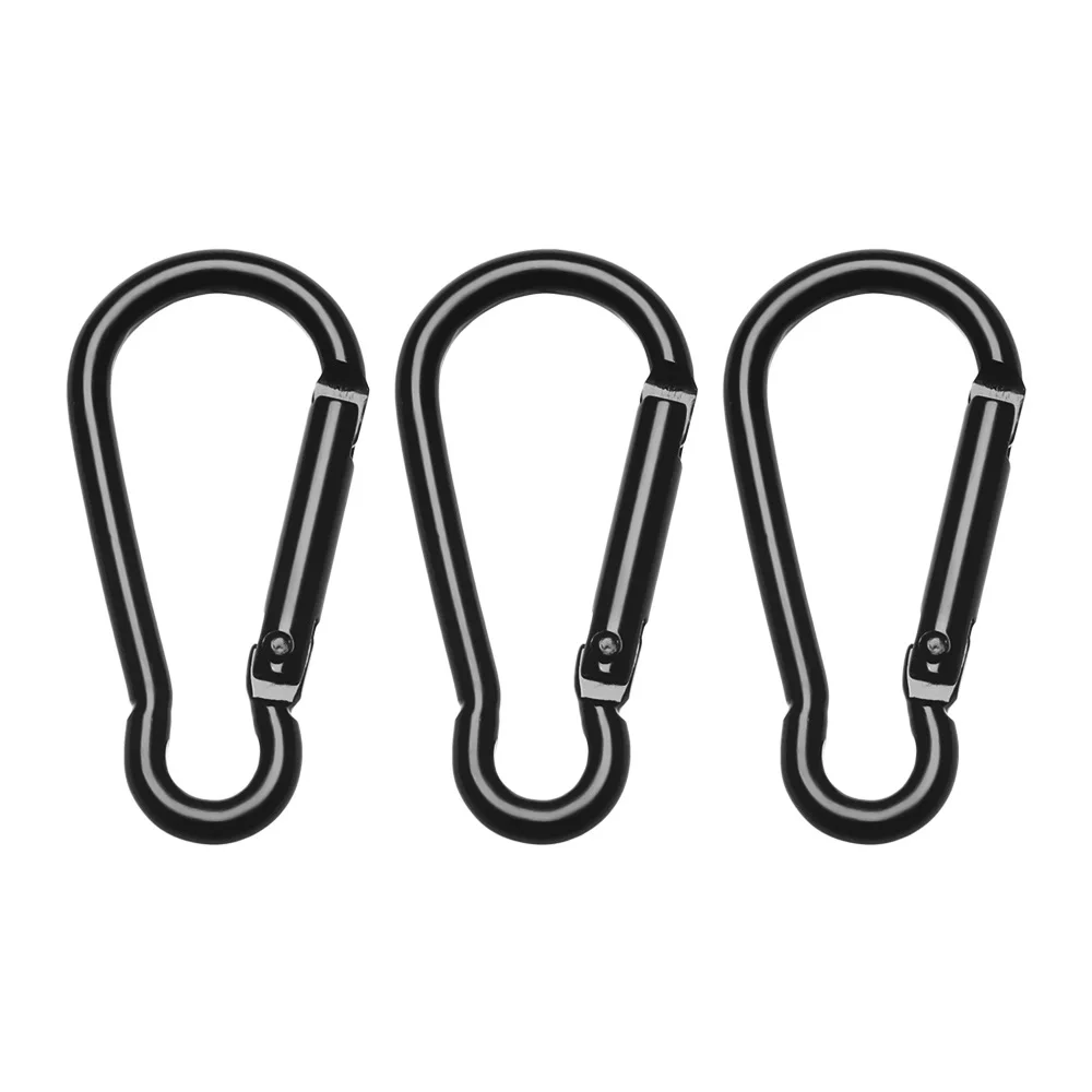 9Pcs D-Ring Clasp Hook Aluminum Alloy Carabiner Spring Snap Clip Hooks Keychain Climbing Buckle For Key Camping Sport Tools