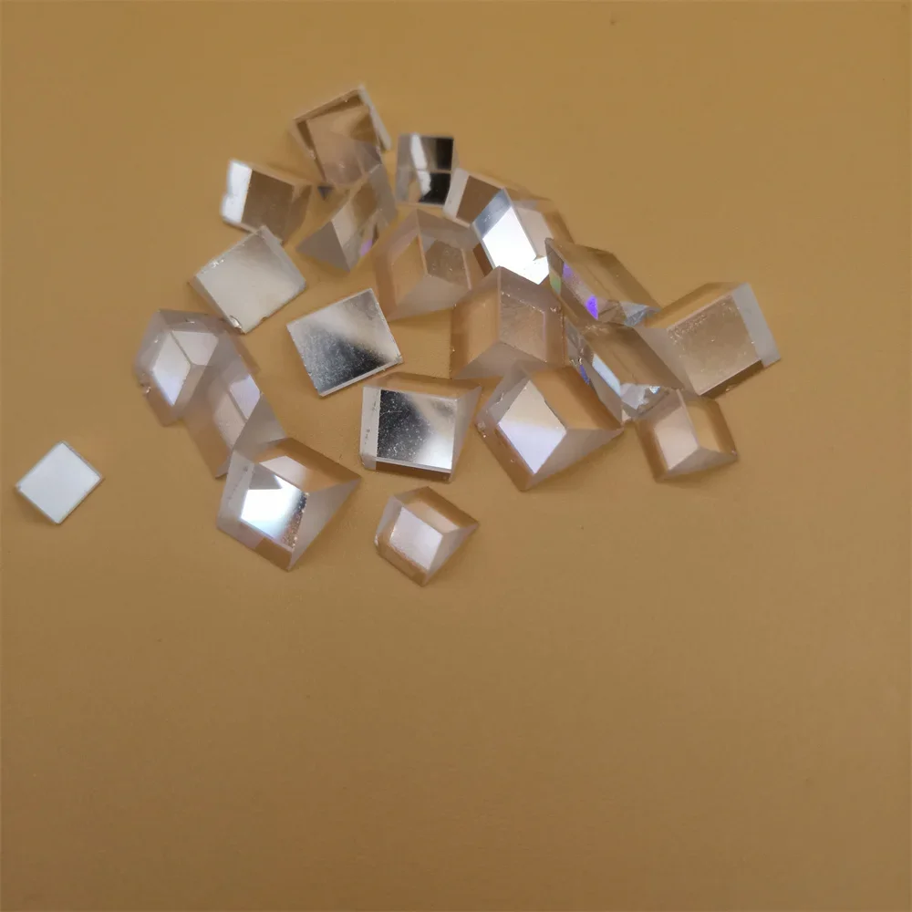 Optical Prisms Damaged Optical Glass Triangular Right Angle Prism Optics Light Science Optical Experiment Tools