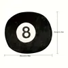 1pc Black 8 Billiard Pillow Plush Toy Black Pillow Cushion Sofa CushionTatami Cushion For Halloween Decor Christmas Gift 3