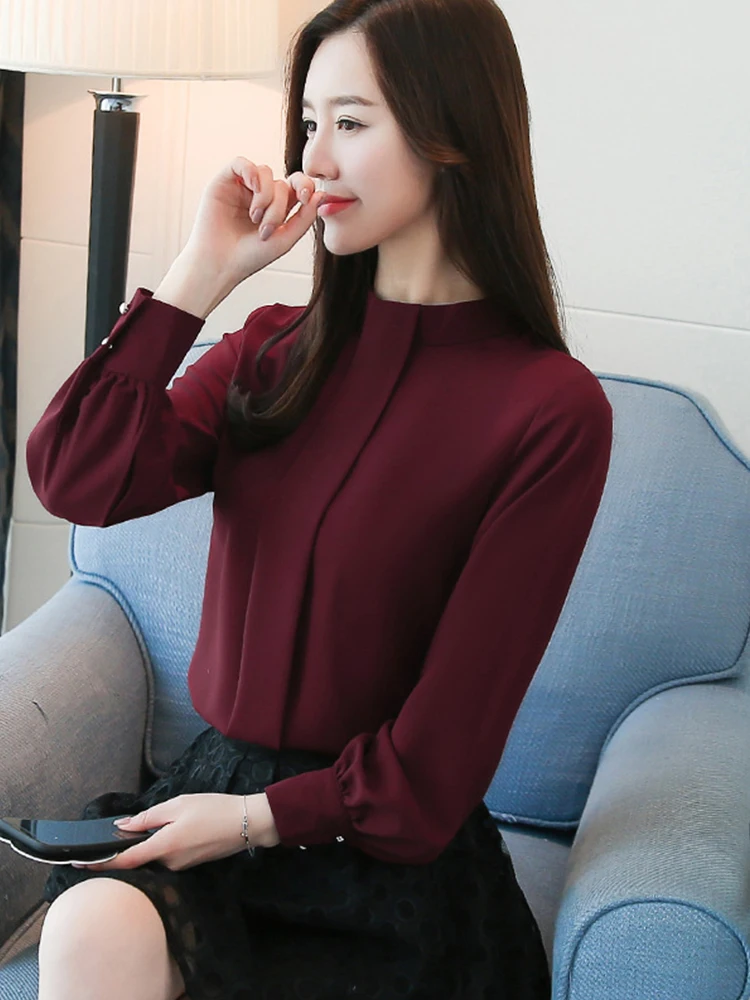 New Autumn Spring Tops Women Fashion Ladies Long Sleeve