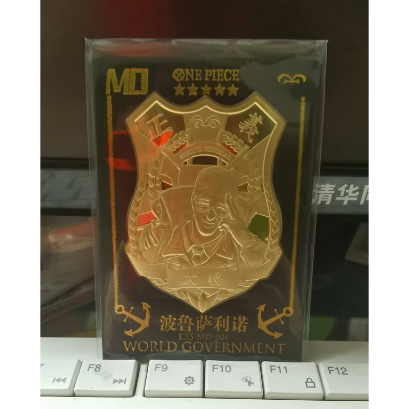 Anime One Piece Luffy Nami Robin Chopper Sanji Shanks Metal Bounty Rare Collectible Cards Christmas Birthday Gift Children's Toy 4
