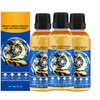 3PCS Car Engine Anti-wear Treatment Oil,Engine Fuel-Saving Noise-Reducing Protective Agent,Engine Carbon Removal Repair Additive 1