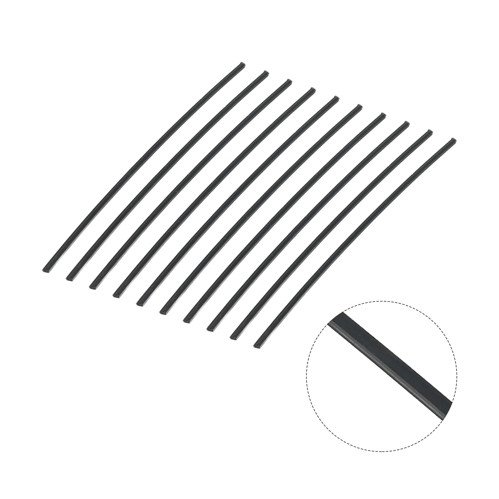 10PCS ABS Plastic Welding Rods 25cm Black White Welding Sticks 5x2.5mm For Plastic Welder Car Bumper Repair Supplies