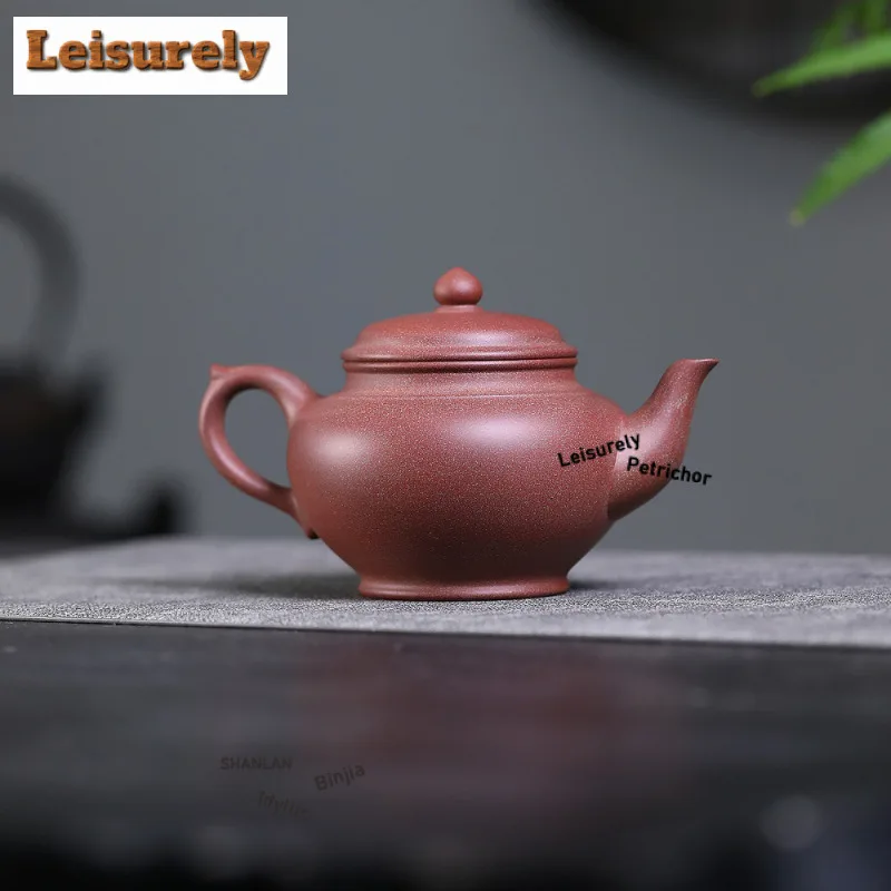 400ml Antique Yixing Purple Clay Teapots Handmade Laughing Sakura Pot Raw Ore Peach Blossom Mud Tea Soaking Kettle Zisha Tea Set