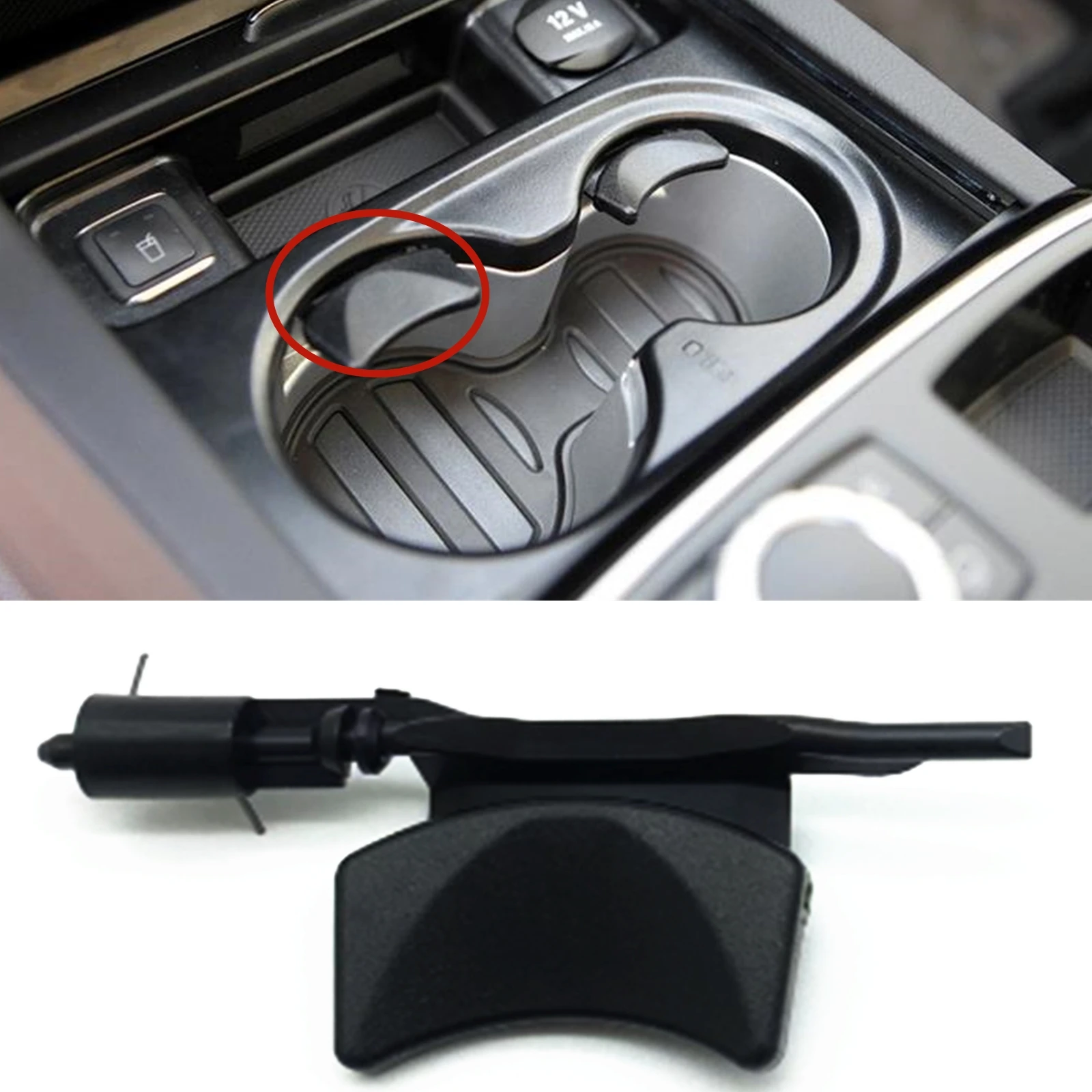 

Front Dashboard Water Cup Holder Retractable Buckle For Mercedes-Benz W166 ML X166 W292 C292 GLE Class 2012-2019
