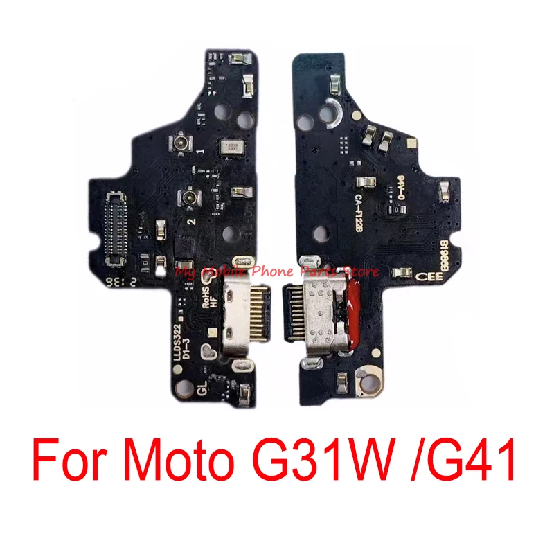 

AAAAA Quality With IC USB Charging Dock Port Board Flex Cable For Motorola Moto G31W Charge Charger Port Board Flex For Moto G41