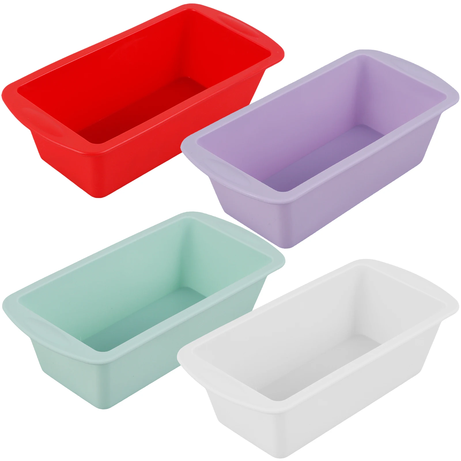 STAMPO IN SILICONE Antiaderente per Pane, Pagnotte, Torte E Lasagne 4 Pcs Mini 1 EUR 23,06