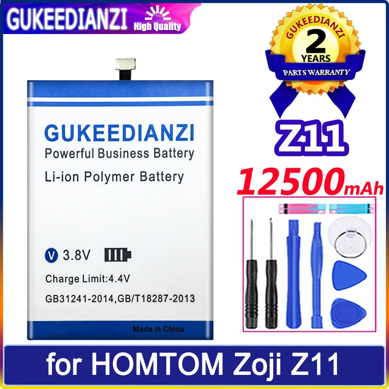 

GUKEEDIANZI Battery 12500mAh for HOMTOM Zoji Z11 Batteries