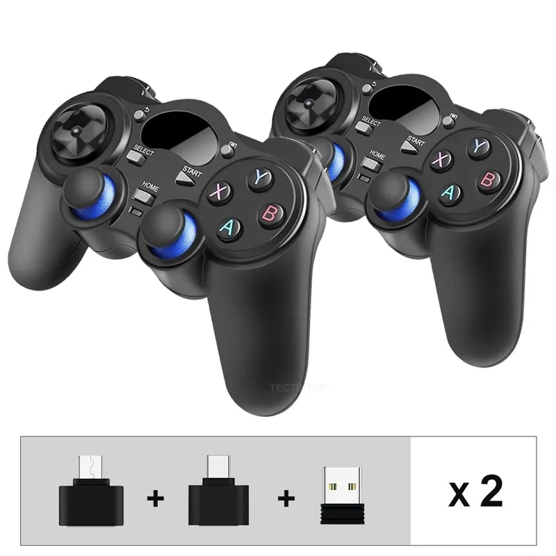 2.4 G Controller Gamepad Android Wireless Joystick Joypad with OTG Converter For PS3/Smart Phone For Tablet PC Smart TV Box 