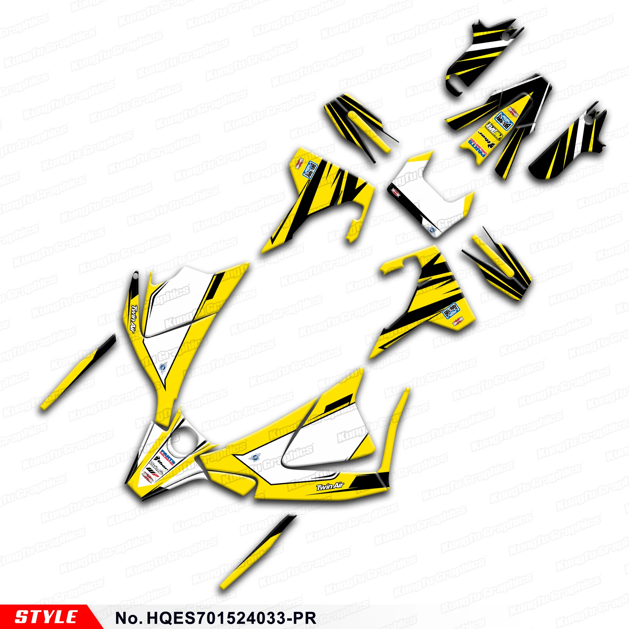 

Aftermarket Enduro Stickers Kit Graphics для Husqvarna Enduro Supermoto 701 2015-2024, HQES701524033-PR