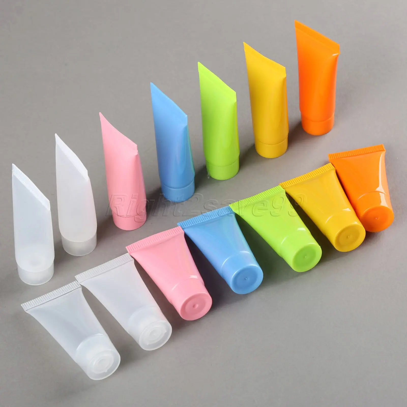 Cosmetic Tube Containers 5pcs Cosmetic Soft Tube 5ml/10ml plastic Lotion Containers Empty Makeup squeeze tube Refilable Bottles Emulsion Cream Packaging