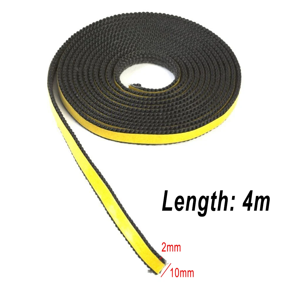 4M Fireplace Seal Rope Self-Adhesive Fiberglass Sealing Tape Temperature Resistant Furnace Stoves Door Gasket Cord 10X2mm