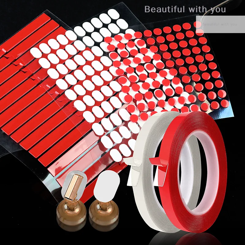 Double Adhesive Tape False Nails Display Stand Glue Stickers Acrylic Practice Showing Bar Nail Art Tools