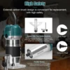 800W Electric Wood Router Woodworking Electric Trimmer Wood Milling Machine Power Carpentry Tools With 6.35mm Milling Cutter 5
