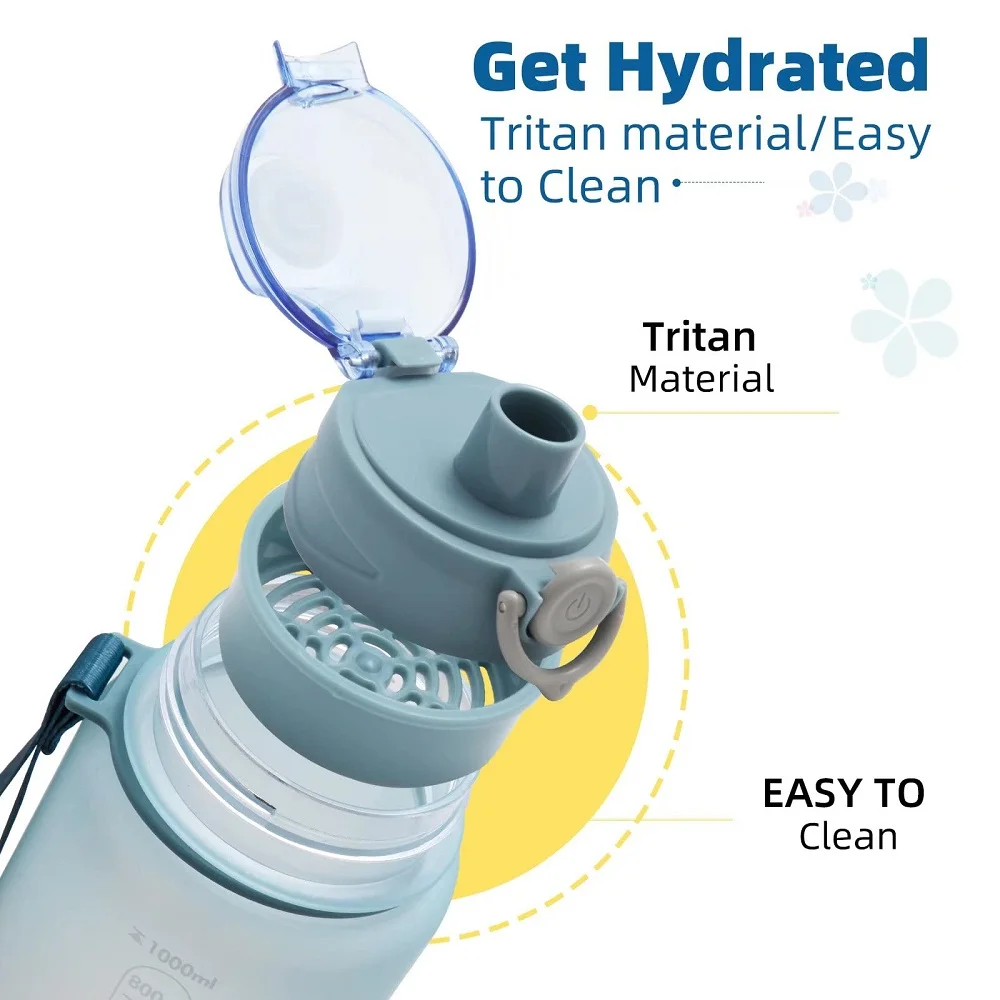 1000ml   ޴ Leakproof   BPA  öƽ ƮϽ  Drinkware ߿  Ƴ 