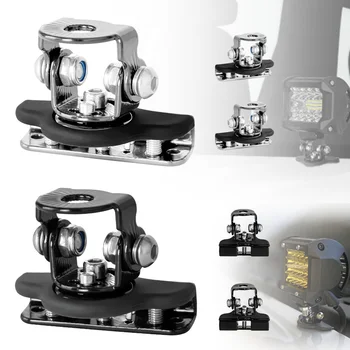 2pcs/set Car Mount Work Light Bracket Clamp Pillar Hood Offroad Led Work Light Bar Holder Universal Auto Accessories 1