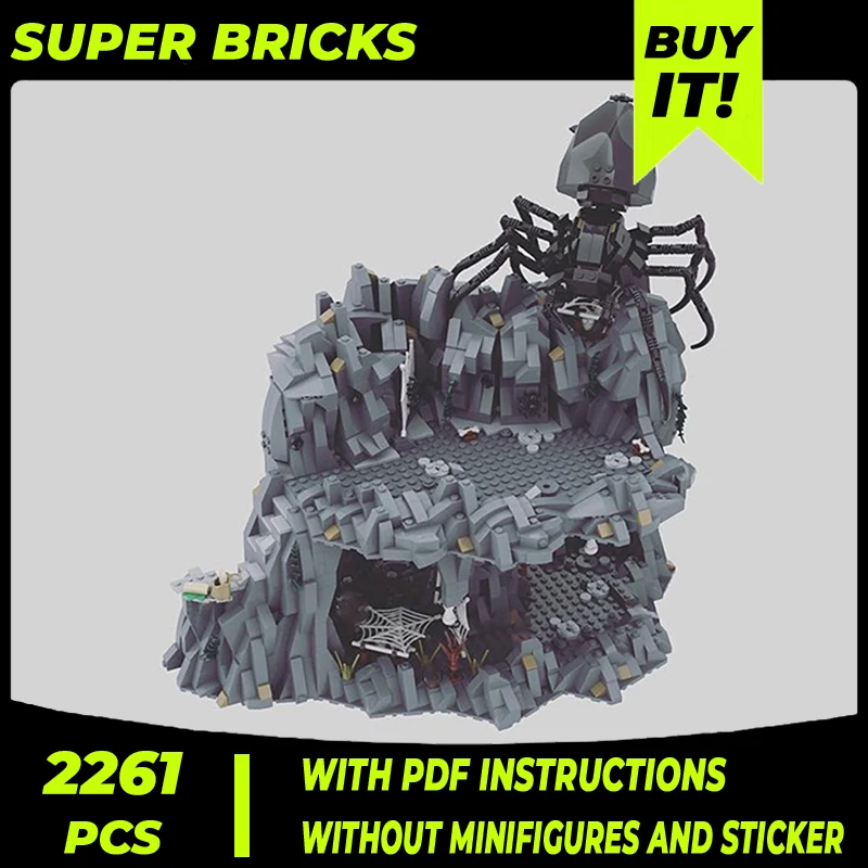 

Magical Rings Movie Model Moc Building Bricks Spider Caverns Technology Modular Blocks Gifts Christmas Toys DIY Sets Assembly