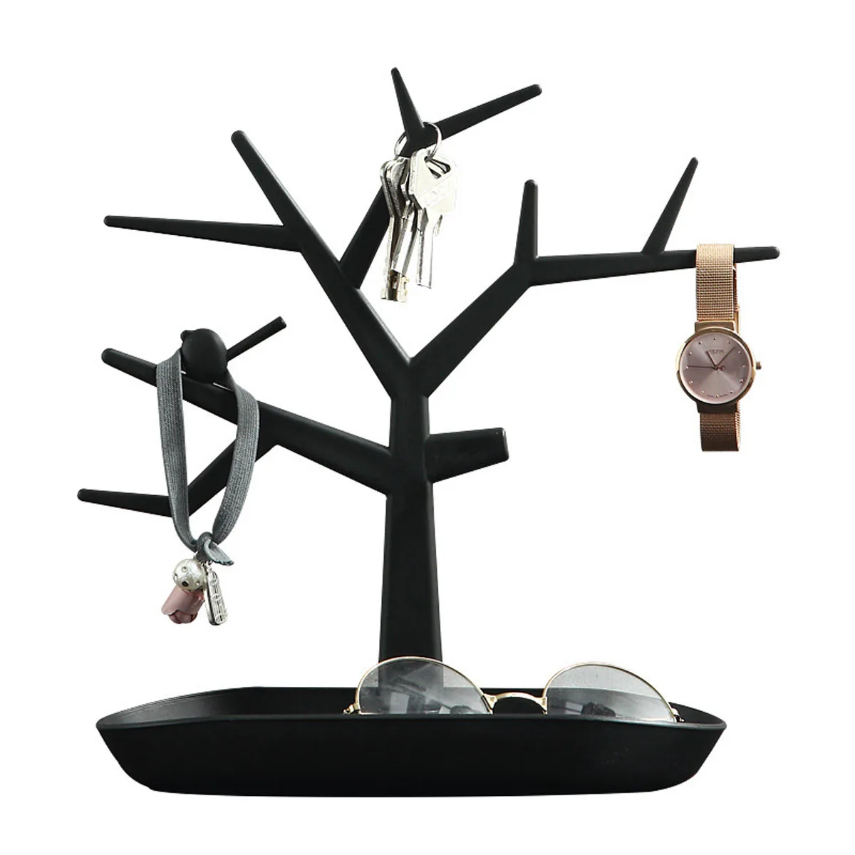 1pc-Tree Hanger Creative Necklace Jewelry Necklace Bracelet Jewelry Display Rack Creative Earrings Ring Storage Rack